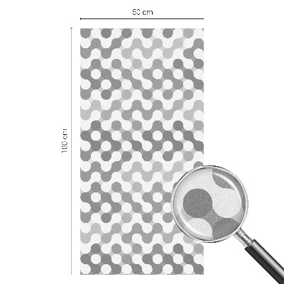 Coloured glass film for windows Wave geometry