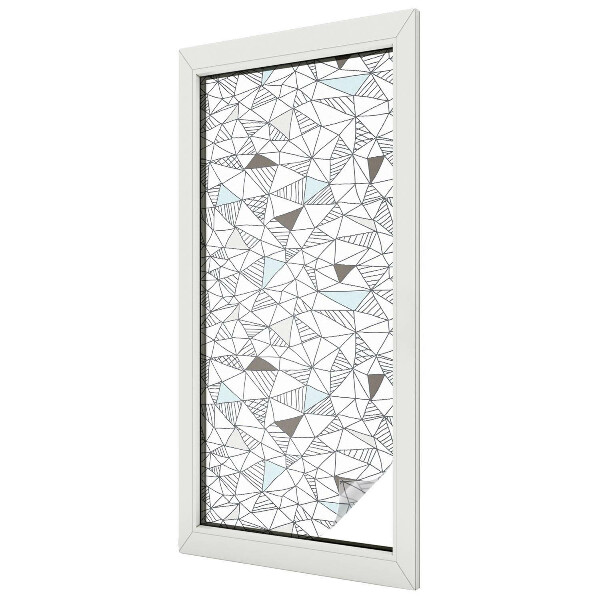 Patterned window film stained glass Abstract shapes