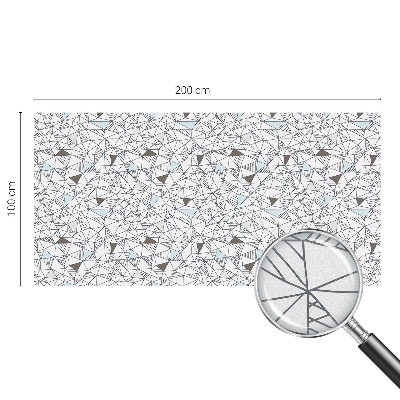 Patterned window film stained glass Abstract shapes