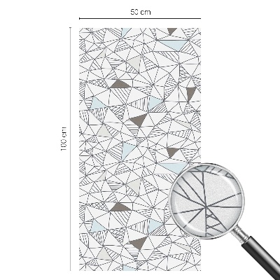 Patterned window film stained glass Abstract shapes