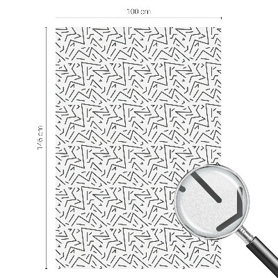 Decorative window film stained glass design Abstract zigzags