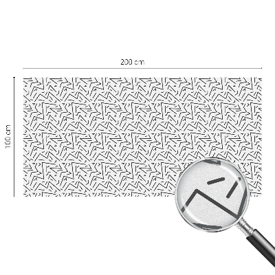 Decorative window film stained glass design Abstract zigzags