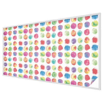 Frosted window film with stained glass pattern Colorful circles