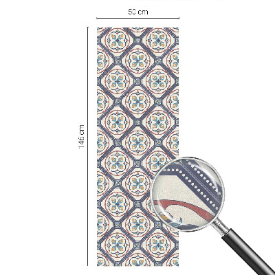 Privacy window film stained glass effect Tile pattern