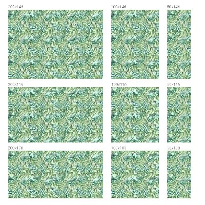 Decorative window film stained glass design Green fern