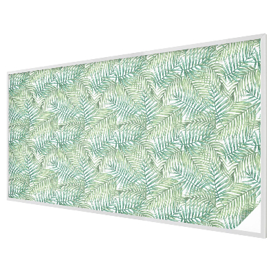 Decorative window film stained glass design Green fern