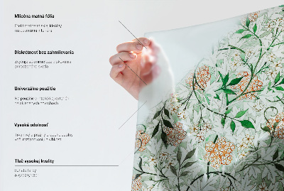 Coloured glass film for windows Floral tiles