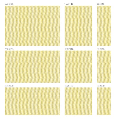 Coloured glass film for windows Yellow zigzags