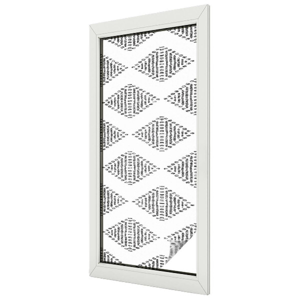 Patterned window film stained glass Geometric diamonds