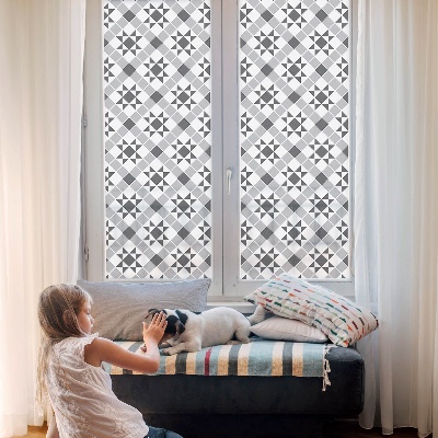 Decorative window film stained glass design Geometric patterns