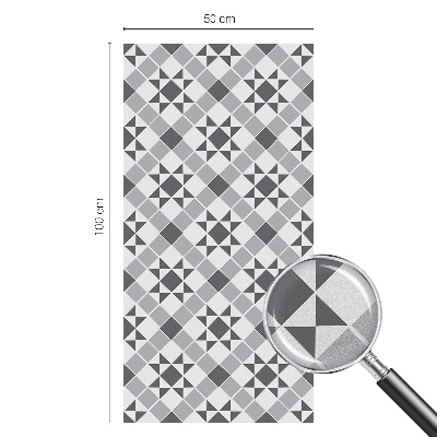 Decorative window film stained glass design Geometric patterns