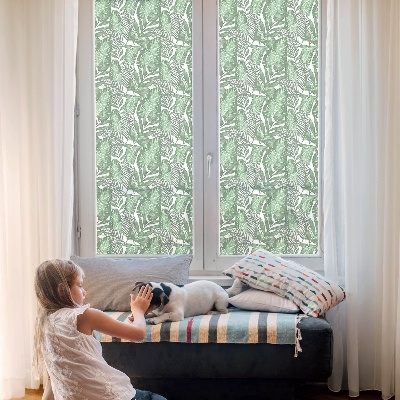 Coloured glass film for windows Green harmony