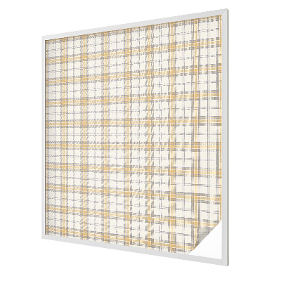 Frosted window film with stained glass pattern Geometric grid