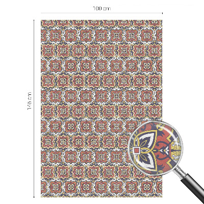 Decorative window film stained glass design Floral ornament