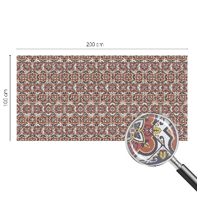 Decorative window film stained glass design Floral ornament