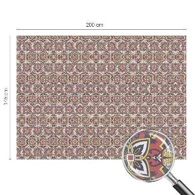 Decorative window film stained glass design Floral ornament