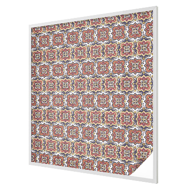 Decorative window film stained glass design Floral ornament