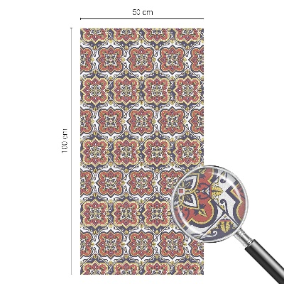 Decorative window film stained glass design Floral ornament