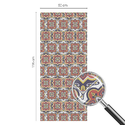 Decorative window film stained glass design Floral ornament