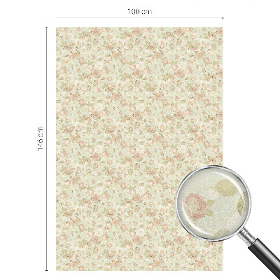 Privacy window film stained glass effect Floral elegance