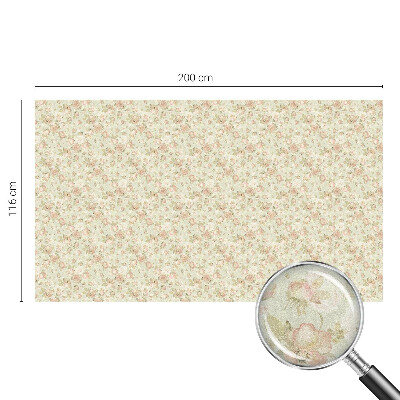 Privacy window film stained glass effect Floral elegance