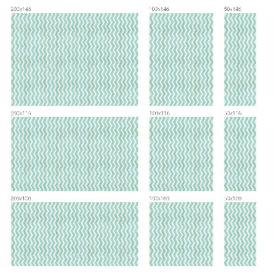 Privacy window film stained glass effect Blue zigzag