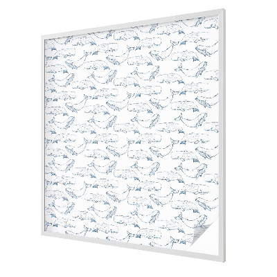 Decorative window film stained glass design Sea inspirations