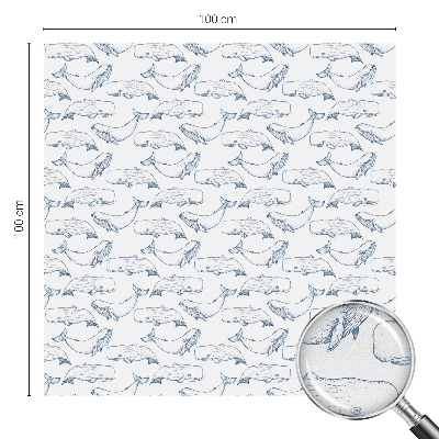 Decorative window film stained glass design Sea inspirations