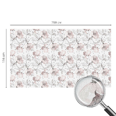 Coloured glass film for windows Rose leaves