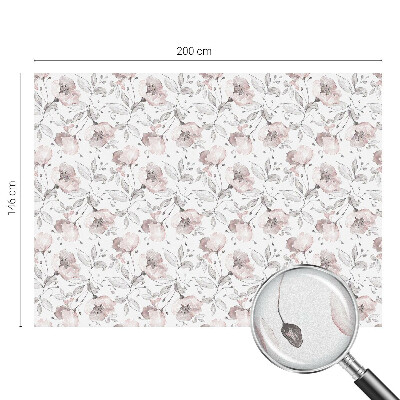 Coloured glass film for windows Rose leaves