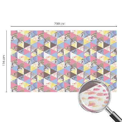 Patterned window film stained glass Colorful triangles
