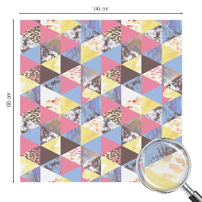 Patterned window film stained glass Colorful triangles