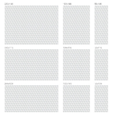 Frosted window film with stained glass pattern White mosaic