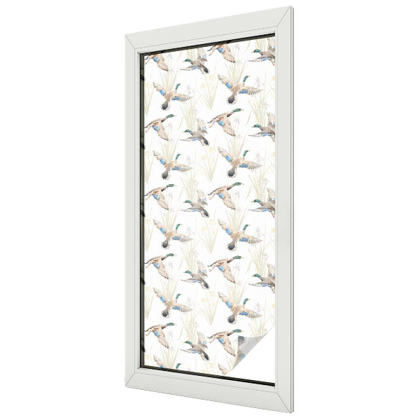 Decorative window film stained glass design Birds nature