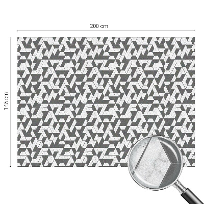 Frosted window film with stained glass pattern Geometric illusions