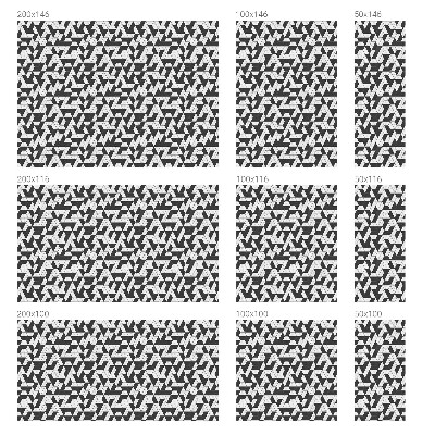 Frosted window film with stained glass pattern Geometric illusions