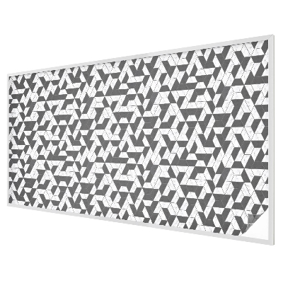 Frosted window film with stained glass pattern Geometric illusions