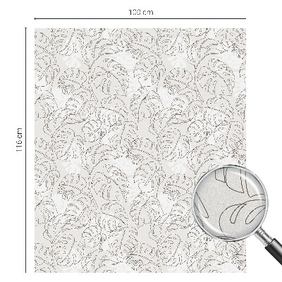 Coloured glass film for windows Plant ornament