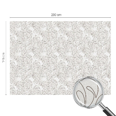 Coloured glass film for windows Plant ornament