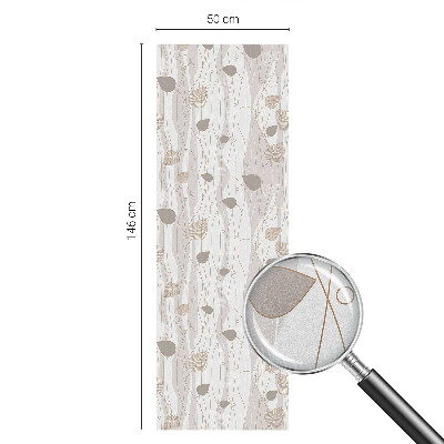 Patterned window film stained glass Elegant leaves