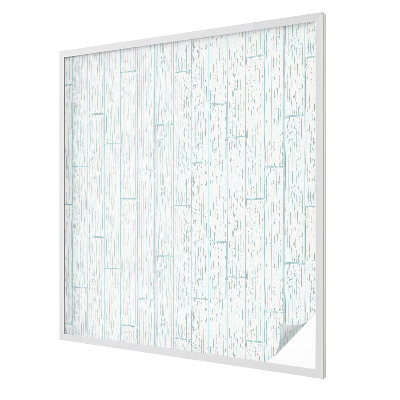 Frosted window film with stained glass pattern Wooden pattern