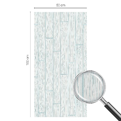 Frosted window film with stained glass pattern Wooden pattern