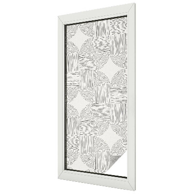 Patterned window film stained glass Peaceful Symmetry