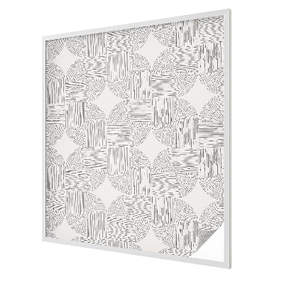 Patterned window film stained glass Peaceful Symmetry