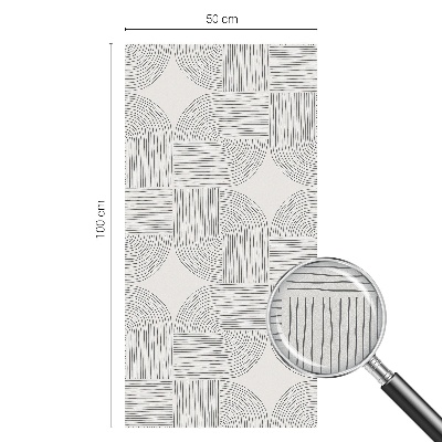 Patterned window film stained glass Peaceful Symmetry