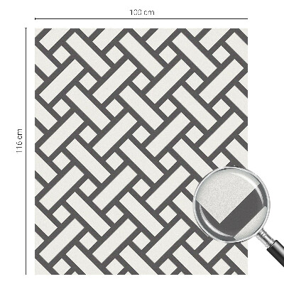 Decorative window film stained glass design Interlacing rectangles