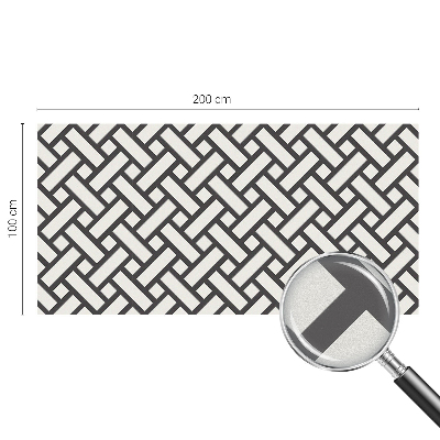 Decorative window film stained glass design Interlacing rectangles