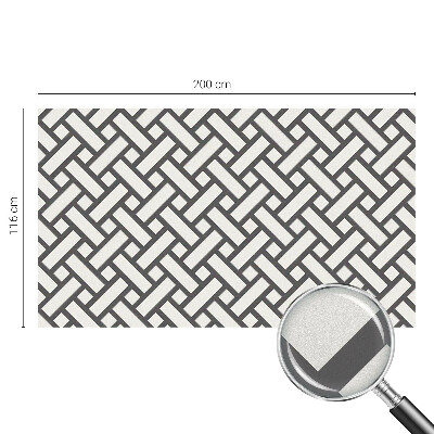 Decorative window film stained glass design Interlacing rectangles