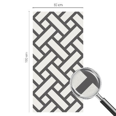 Decorative window film stained glass design Interlacing rectangles