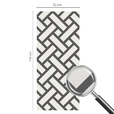 Decorative window film stained glass design Interlacing rectangles